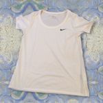 Nike Dri Fit Training Logo Scoop Neck Tee White M Photo 0
