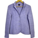 Talbots Merino Wool Cardigan Sweater Jacket Blazer Size PP Purple Classic Preppy Photo 0