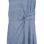 Lands' End  Women's Blue Patterned Knit Dress‎ Knee Length 1X Modal Blend Jersey Photo 0