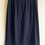 Eileen Fisher Black Soft Long Wrap Lightweight Viscose Jersey Skirt Size M Midi Photo 0