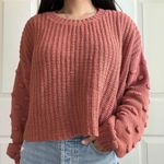 Moon & Madison Pink Knit Sweater  Photo 0