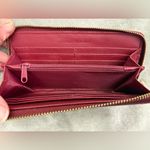 Badgley Mischka EUC  Vegan Leather Zip Around Wallet, Red Photo 2