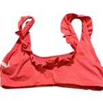ANDIE NWT Swim Ruffle Bikini Top Size Medium Pink Removable Pads Photo 1