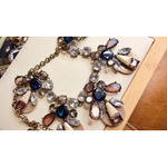 J Crew Statement Necklace With Multicolor Gemstones & Gold Photo 2