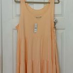 J.Crew NWT!!  Broken-In Jersey Tiered Maxi Dress in Light Orange Photo 8