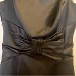 White House | Black Market  Black Ruched Midi Dress Photo 3