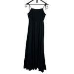 KOJOOIN Maxi Dress Smocked Sundress Tie Strap Tiered Casual Black 2XL Flowy Size XXL Photo 1