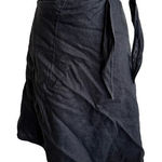 POSSE black linen wrap midi skirt size‎ M minimalist luxury capsule Size M Photo 0