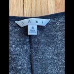 CAbi Glee Sweater Tank Gray Grey Charcoal Black Trim Work Casual Heathered Shirt Photo 3