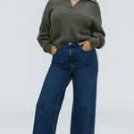 Everlane The Alpaca Waffle-Stitch Polo Sweater Pullover Wool Blend Green XXS Photo 1