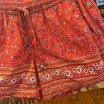Old Navy Shorts Elastic Drawstring Waist Burnt Orange Photo 4
