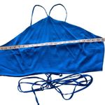 Eloquii Bundle of 2 Satin Sheen Blue White Strappy Crop Top Plus Size 22 Tie Photo 12