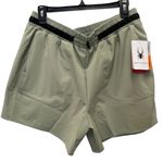 Spyder  Size Large Sage Green Active Shorts Bungee Pull On Athletic Photo 0