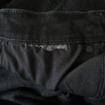 ZARA SZ 6 The Disco Pant Jeans Mid-Rise Frayed Hems Zip-Fly Bootcut Black Womens Photo 7