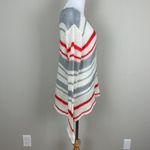 Wooden Ships  Sweater Women M L Striped Long Sleeve Knit V-Neck Mohair Wool Blend Photo 2