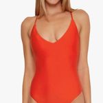Trina Turk NEW Monaco One Piece Swimsuit Twist Back Flame Red/Orange $154 10 Photo 0