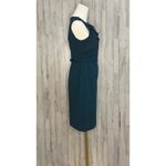Elie Tahari ‎ Women's Sleeveless Sheath Dress Blue Belted Knee Length Size 2 Photo 3
