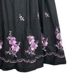 Rose Dirndl Aus Bayern Black Purple Floral Embroidered Oktoberfest Dress sz S 42 Photo 2
