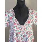 Vintage Jodie Arden Floral Print Nightgown, Size S White Photo 1