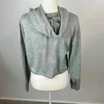 SheIn  Light Grey Cropped Hoodie Size M Photo 3