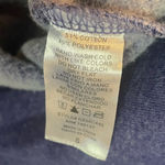 Double Zero  Dusty Indigo Blue Laid Back Crop Sweatshirt Photo 7