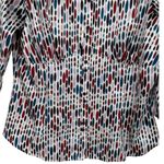 Violet+Claire Violet &‎ Claire Satin Geometric Print Blouse Top Size XL Artsy Feminine Career Photo 8