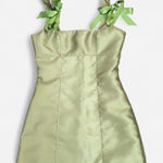 Dolls Kill  Current Mood Pixie Stardust Taffeta Ribbon Tie Mini Dress Photo 0