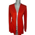 Cyrus Women’s Red Orange Open Cardigan Duster Top Size Small Photo 1