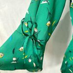 41 Hawthorne green tie bell sleeve floral blouse top size XS Photo 2