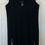 Ashley Stewart  Cold Shoulder Sweater Black Size 22 Photo 0