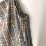 COS  Checkered MIDI Dress Straight Neck Size 8 Photo 4