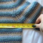 Gap Vintage 90s Womens Size Small Blue Striped Wool Knit Sweater Holiday Fall Photo 3