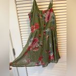 Trixxi Olive Floral Romper Photo 7