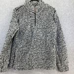 Weatherproof  Vintage Women's Fleece Sweater Gray Long Sleeve Size Small 1/4 Zip Photo 0