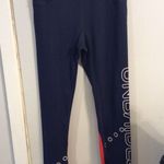 Unbridled Abby Crop Top Legging Set Workout Leisure EUC Medium Blue Photo 2