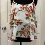 Show Me Your Mumu Tiered Floral Tank Off Shoulder Blouse Ruffled Roses Feminine Photo 0