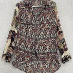 Band of Gypsies  Women's Blouse Button Front Long Sleeve XS Sheer Boho Photo 9