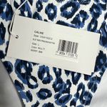 NWT Calme By Johnny Was Blue‎ Tiger String Bikini Swim Bottom Leopard Large Blue Photo 3