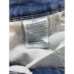 Kancan Distressed Cutoff Denim Shorts Rainbow Detail Women's Size L Blue Size L Photo 5