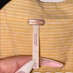 Free People  Yellow Lace Up Linen Blend Dress Size XS Photo 3