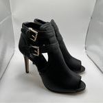 Michael Kors NWOB  Women's  Blaze Open-Toe Ankle Boot 10M black leather Photo 12