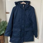 Kate Spade  Hooded Jacket Scalloped Pockets Navy XS Photo 1