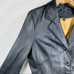 Wilsons Leather Black Blazer Sz Medium Town & Country Classic Photo 6