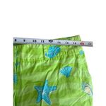 Lilly Pulitzer  Vintage Green Floral Print 100% Cotton Crop Pants Size 12 Photo 8