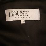 House Of CB ππ Annukka Graphite Sparkle Wrap Dress ~ Metallic Silver XS NWOT Photo 13