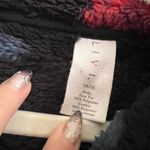 Lane Bryant Livi Active half zip black fleece rose floral jacket - size 14/16 Photo 7