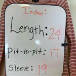 Ralph Lauren Lauren Pink & White Striped Sweatshirt, Rolled Edges, Women’s XS Photo 5