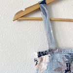 Aeropostale Blue White Floral Smocked Cropped Top Photo 1