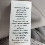 Athleta  Zone Bra Gray Powervita Fabric Strappy Back Removable Cups Size Medium Photo 6