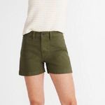 Madewell | Emmett High Waisted Shorts Loden Green Photo 2